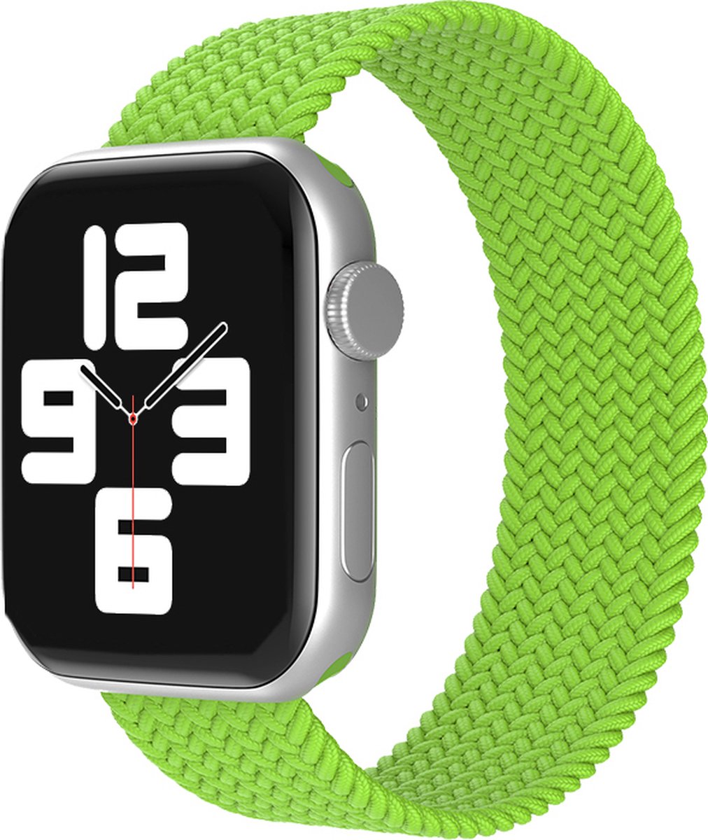 EP Goods - Bandje geschikt voor Apple Watch - 38/40/41mm - Nylon - Zonder aansluiting - Groen