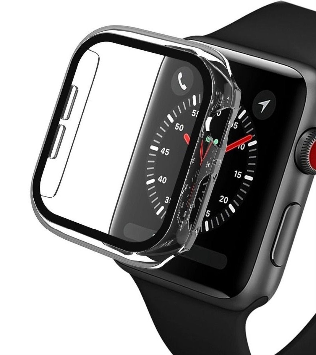 Apple watch hoesje - Full cover - Transparant