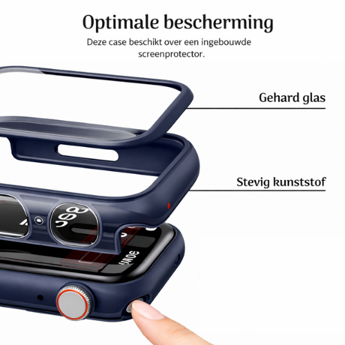 Apple watch hoesje - Watch 10 & 11 - Donkerblauw