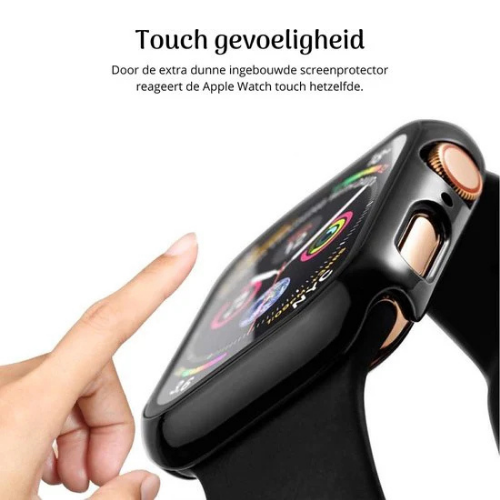 Apple watch hoesje - Watch 10 & 11 - 46mm - Zwart