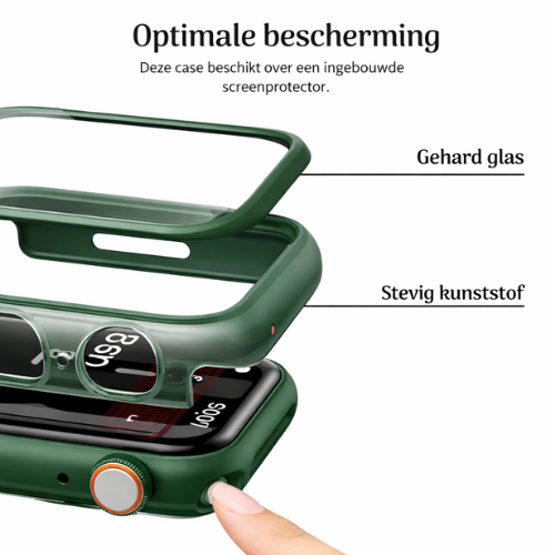 Apple watch hoesje - Watch 10 & 11 - Donkergroen