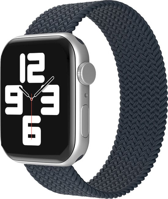 EP Goods - Bandje geschikt voor Apple Watch - 42/44/45/49mm - Nylon - Zonder sluiting - Charcoal