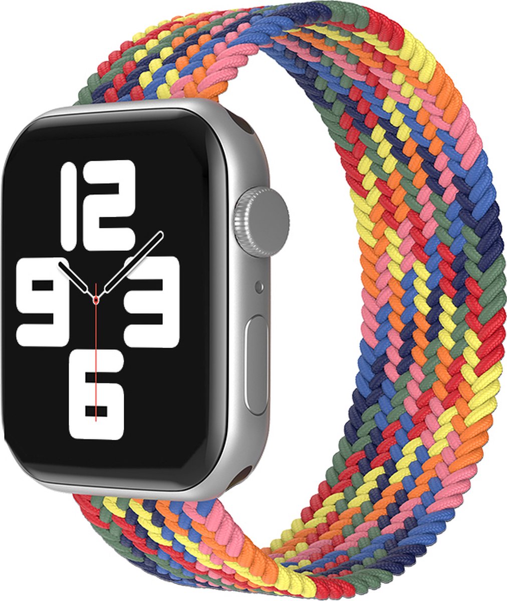 EP Goods - Bandje geschikt voor Apple Watch - 38/40/41mm - Nylon - Zonder aansluiting - Mix Kleur