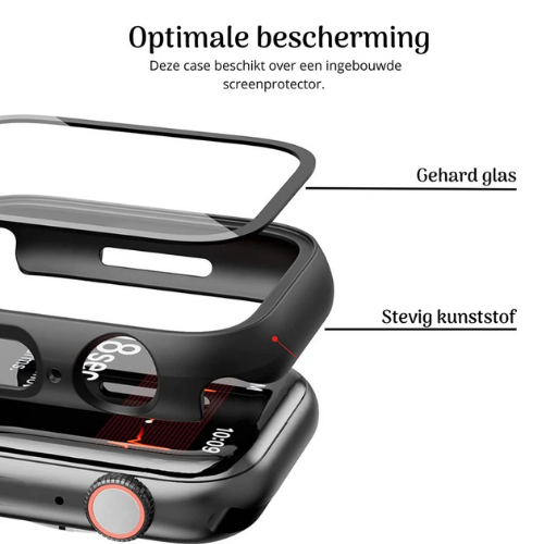 Apple watch hoesje - Watch 10 & 11 - 46mm - Zwart