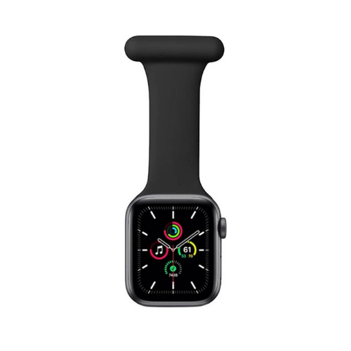 Verpleegkundige bandje - Hangend - Siliconen - Zwart