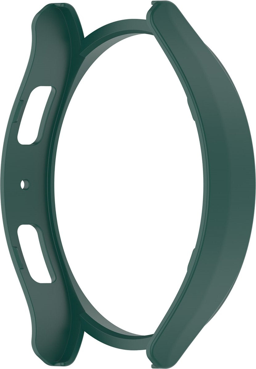 EP Goods - Full Cover Hard Screenprotector - Cover / Hoesje voor Samsung Galaxy Watch6 - 40mm - Donkergroen