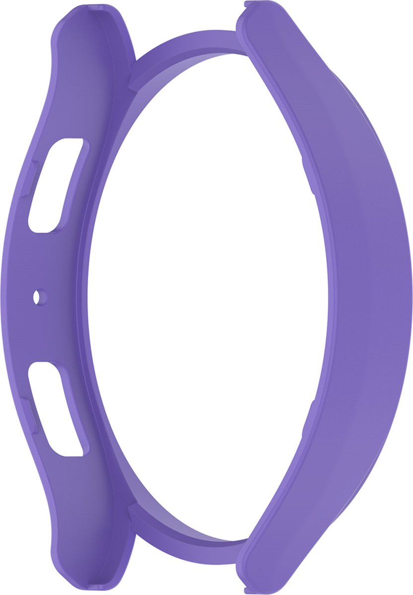 EP Goods - Full Cover Hard Screenprotector - Cover / Hoesje voor Samsung Galaxy Watch6 - 44mm - Paars
