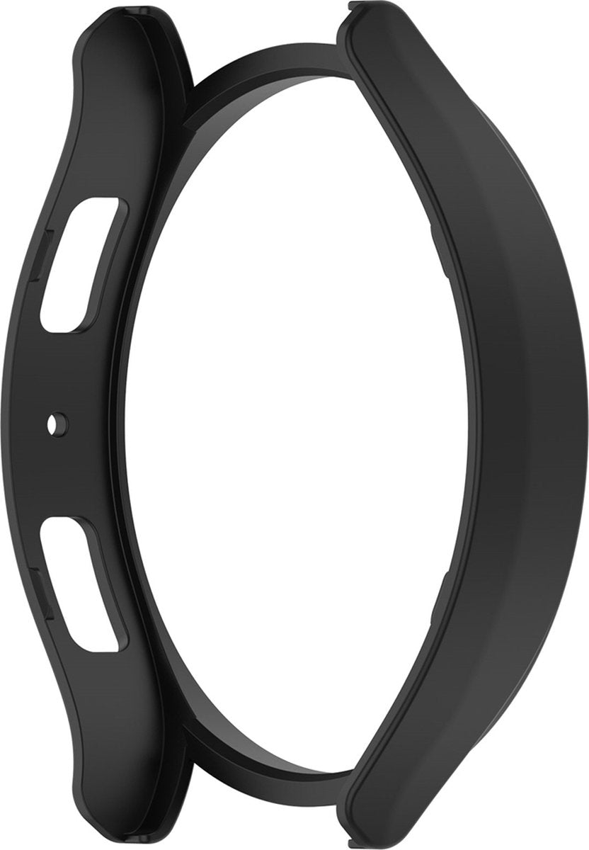 EP Goods - Full Cover Hard Screenprotector - Cover / Hoesje voor Samsung Galaxy Watch6 - 40mm - Zwart